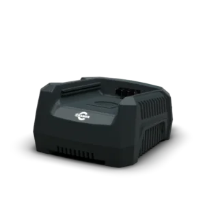 Chargeur simple 4A 82V pour batteries lithium-ion, compatible équipements de jardinage et outils électriques.